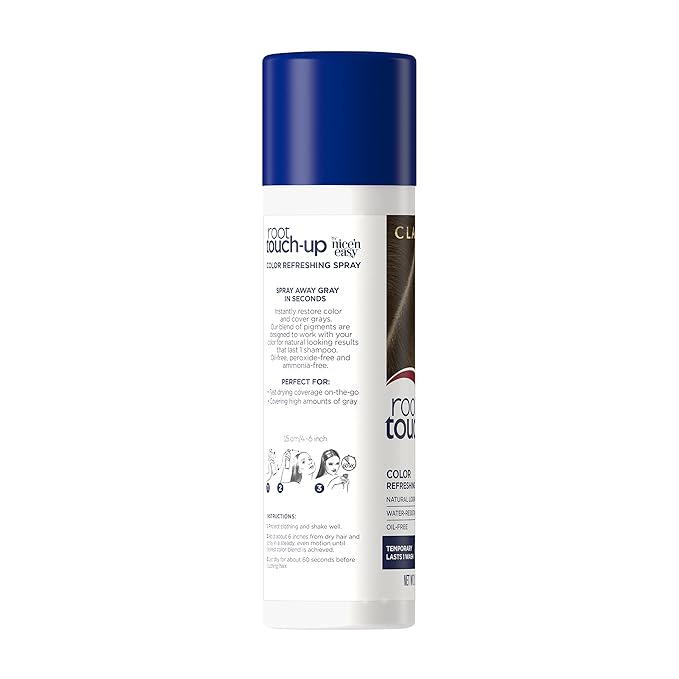 Clairol Root Touch-Up Temporary Hair Coloring Spray, Medium Brown Hair Color, Pack of 2
