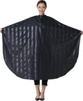 Professional Salon Cape, Polyester, Black, 54'x62', Barber Hair Cut Cape