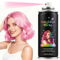 Temporary Hair Color Spray - Instant Washable Hair Dye for Kids & Adults, Non-Toxic & Non-Sticky Formula for Halloween, Cosplay, Parties & Festivals - Lasts All Day, Easy Wash Out - 4.22 fl oz (Pink)