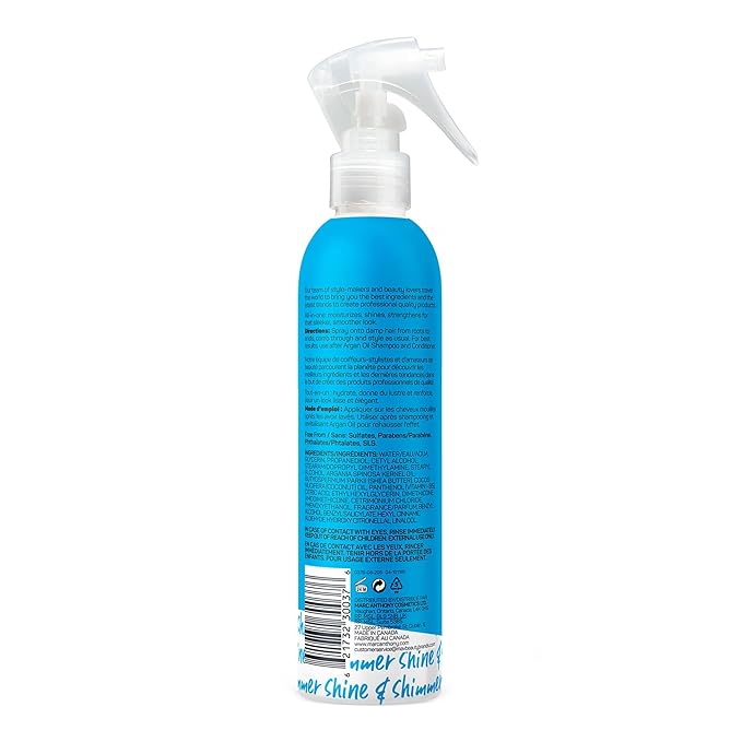 Marc Anthony Argan Oil Leave-In Conditioner - Lightweight Hydrating Conditioner for All Hair Types, Moisturizes, Strengthens & Detangles for Softer, Smoother Hair - Prevents Split-Ends & Breakage