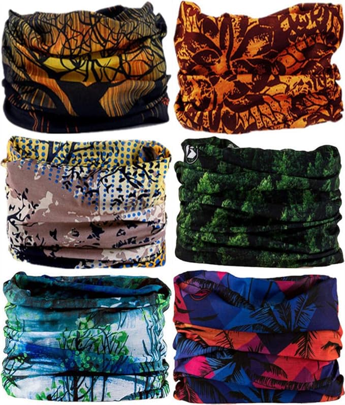 Headband Neck Gaiter Head Wrap Headwear Face Mask Magic Scarf Bandana for Men and Women