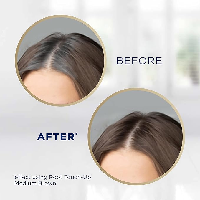 Clairol Root Touch-Up Temporary Hair Coloring Spray, Medium Brown Hair Color, Pack of 2
