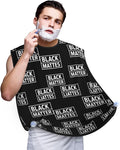 Adjustable Non-Stick Beard Apron, Hair Catcher Cape for Shaving Grooming, Waterproof with Suction Cups Men, Black People Lives Matter Shave Bib