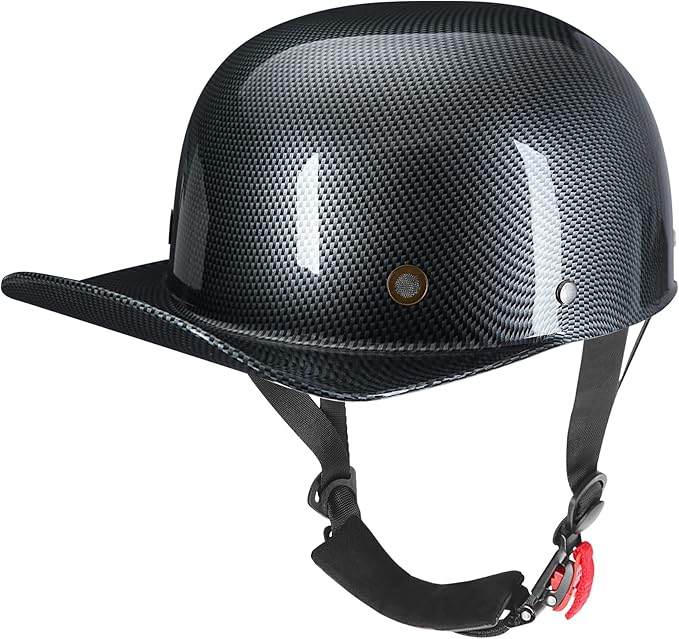 Baseball Style Cap Retro Motorcycle Helmet Unisex-Adult - DOT Approved
