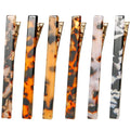 Cobahom Tortoise Shell Leopard Duckbill Acrylic Hair Clips and Barrettes for Women Girls, Thick or Thin Hair, Halloween
