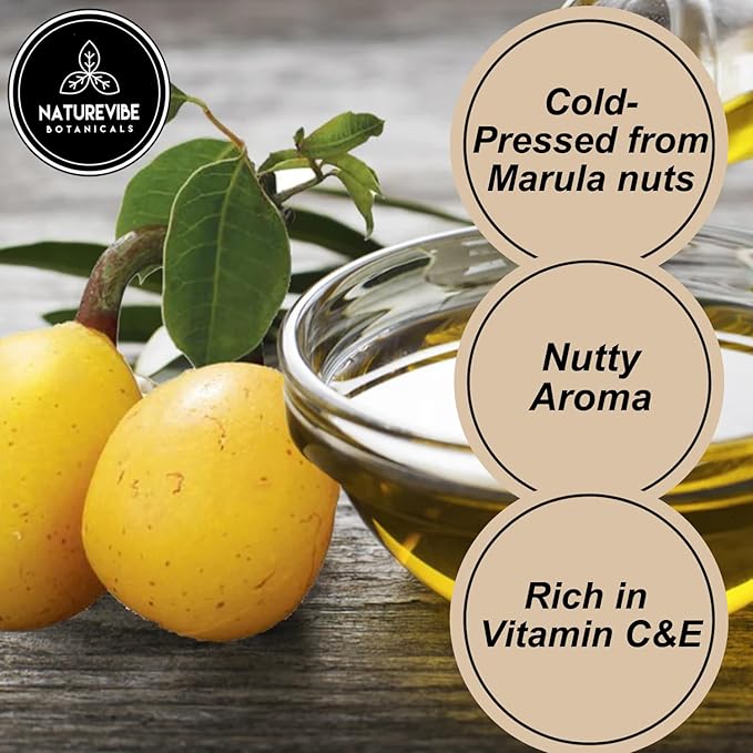 Naturevibe Botanicals Marula Oil 32 Ounces | 100% Pure and Natural | Great for Skin Care and Hair Care