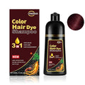 Hair Dye Shampoo 3 in 1 Dark Wine Red,Instant Hair Color Shampoo for Gray Hair Coverage for Men & Women, Burgundy Hair Shampoo and Red Hair Dye for All Hair Types 500ml