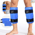 Shin Splint Reusable Ice Packs, Calf Gel Pack Wrap, Cold Compression Sleeve for Runner, Shank Splints Leg Support, Great Helpful to Muscle Discomfort, Blue(Pack of 2)