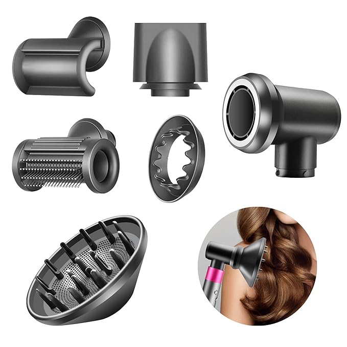 Diffuser and Adaptor for Dyson Airwrap Styler, Hair Dryer Diffuser Attachment Compatible with Airwrap Styler Converting to Hair Dryer