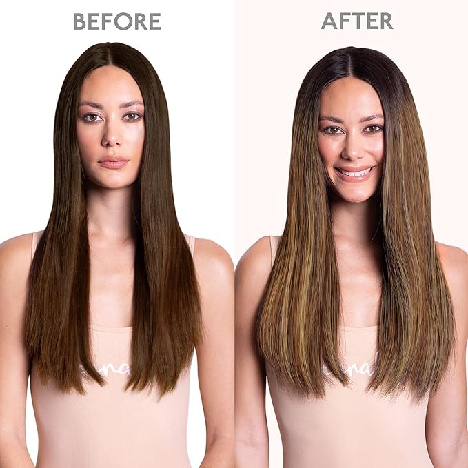 WENNALIFE Seamless Clip In Hair Extensions, 22 Inch 150g 7pcs Dark Brown to Chestnut Brown and Dirty Blonde Hair Extensions Clip in Human Hair Invisible PU Skin Weft Remy Human Hair Extensions