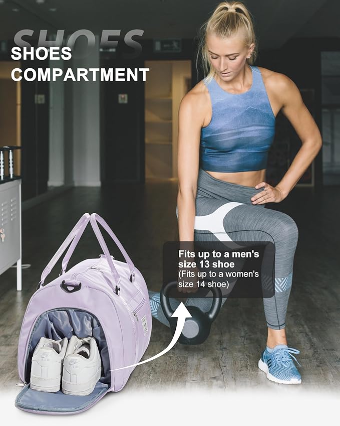 Gym Bag Womens,Travel Duffel Carry on Bag Sport Tote Bag Weekend Overnight Bag