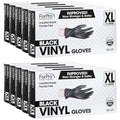 ForPro Professional Collection Disposable Vinyl Gloves, Black, Industrial Grade, Powder-Free, Latex-Free, Non-Sterile, Food Safe, 2.75 Mil. Palm, 3.9 Mil. Fingers, X-Large, 100-Count (Pack of 10)