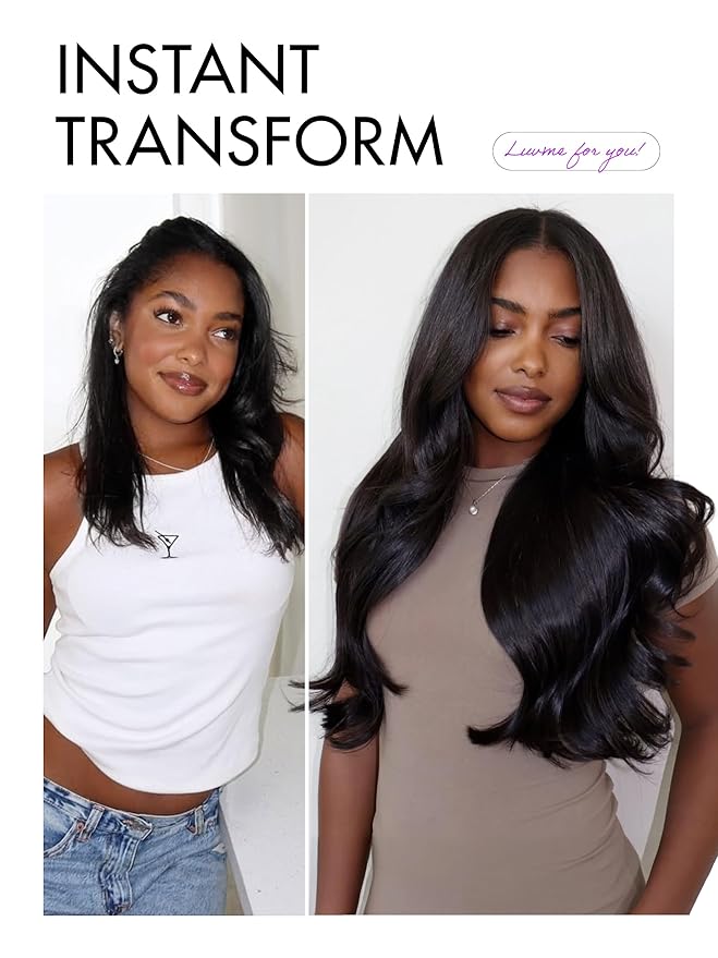 LUVME HAIR All-Day Comfort Real Glueless 7x6 HD Lace Wig 200% Density Hair PartingMax Lace Wigs Loose Body Wave Lace Front Wigs Human Hair Pre Cut Plucked Lace Frontal 22 Inches Natural Black Color