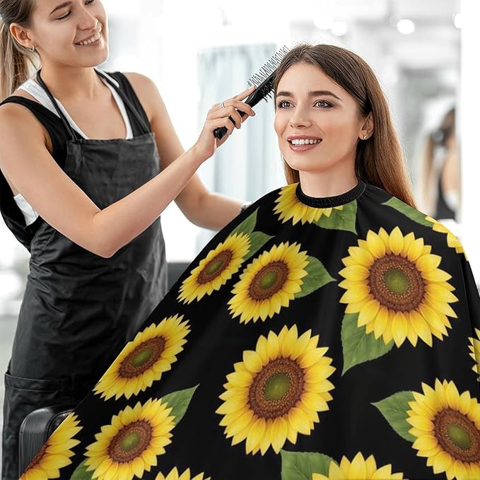 Professional Anti Static Hair Cutting Cape with Elastic Buckle, Waterproof Salon Cape for Coloring/Perming/Styling