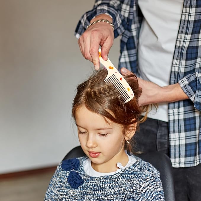 6Pcs Baby Comb Set, Small Cute Fine Tooth Toddler Comb & Rat Tail Baby Combs for Styling, Plastic Parting Combs for Girl Wet Dry Hair