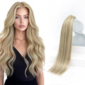 Sunny Hair Tape in Hair Extensions Real Human Hair Invisible Remy Hair Extensions Tape ins for Women Golden Blonde Highlight Medium Blonde 20 inch 20Pcs 50G