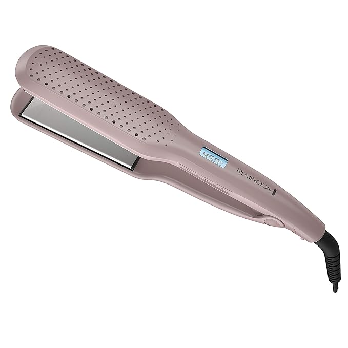 Remington Wet2Straight Hair Straightener / Flat Iron, 450°F Salon High Heat, 1 3/4" Inch plates, Mauve