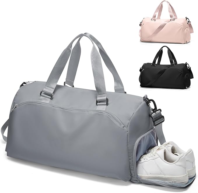 Gym Bag Womens,Travel Duffel Carry on Bag Sport Tote Bag Weekend Overnight Bag