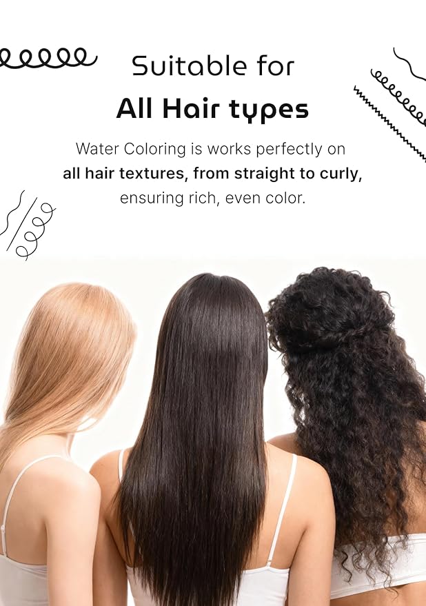 Korean Permanent Hair Dye, Powder Hair Color Kit, Natural Black, Gray Hair Coverage, Plant-Based Formula, Easy Application for Roots, Short & Long Hair, Vegan, Just Mix with Water (3 Powder Packets)