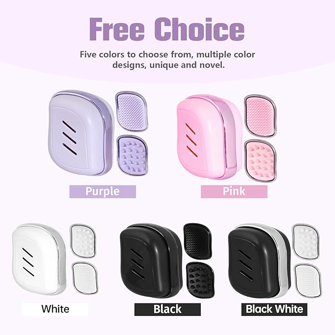 2-in-1 Scalp Massager Shampoo Brush,Scalp Dandruff Removal with Soft Silicone Bristles,Wet & Dry Scalp Care Head Scrubber Hair Washing,Comfortable for All Hair Types
