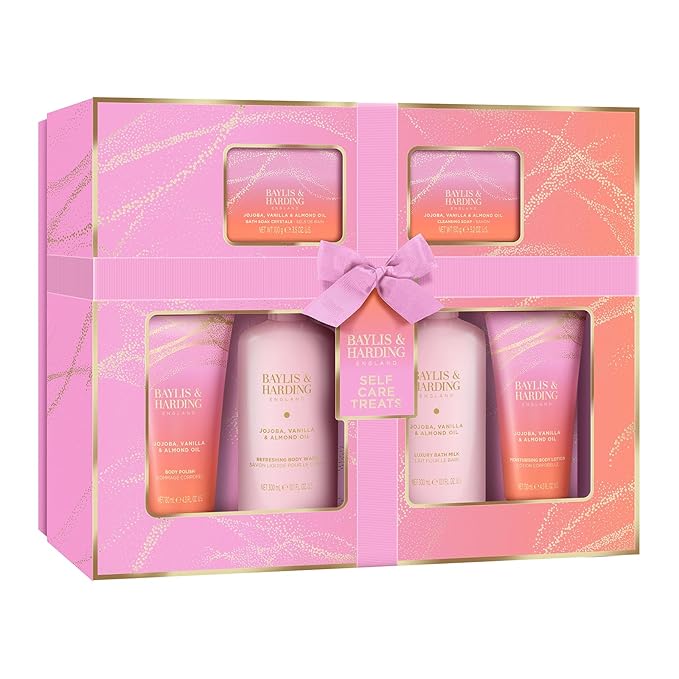 Baylis & Harding Gift Set for Women - Luxury Skin & Body Pack - Jojoba, Vanilla & Almond Oil