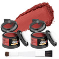 Root Cover Up Powder for Women - Hairline, Bald Spots, Eyebrows, Beard Line Touch Up - Light Blonde Hair Fibers for Thinning Hair Shadow, 2 Pack (Red Brown)
