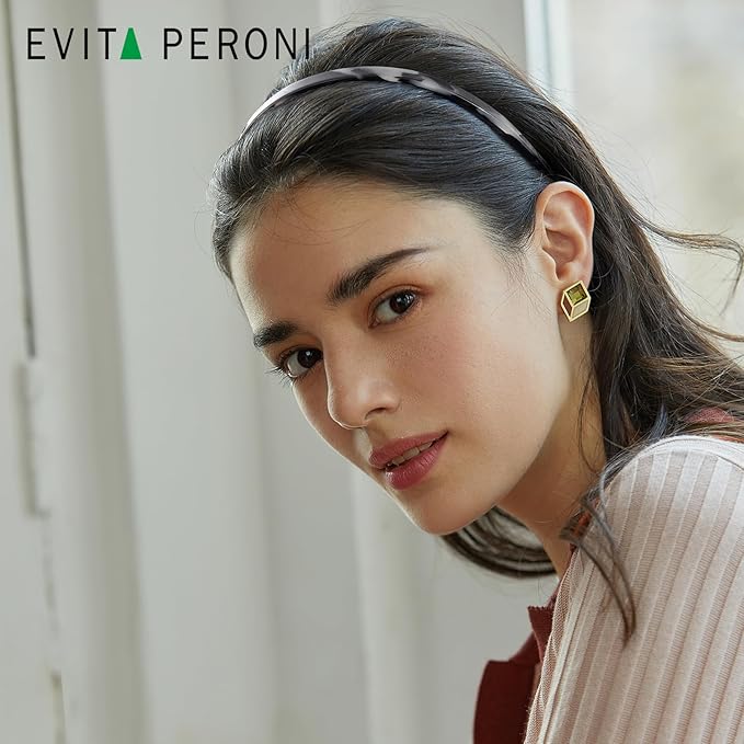 EVITA PERONI Hair Bands - Comfortable Thin Eyewear Headbands, No Pressure or Headache, Non-Slip Design for Women's Fashion - Mixed Black