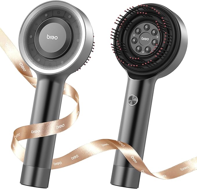 Breo Scalp 3L Laser Hair Growth Comb with 650nm Infrared Technology, 360° Scalp Massager, Waterproof Design, Effective Scalp Stimulation and Hair Regrowth