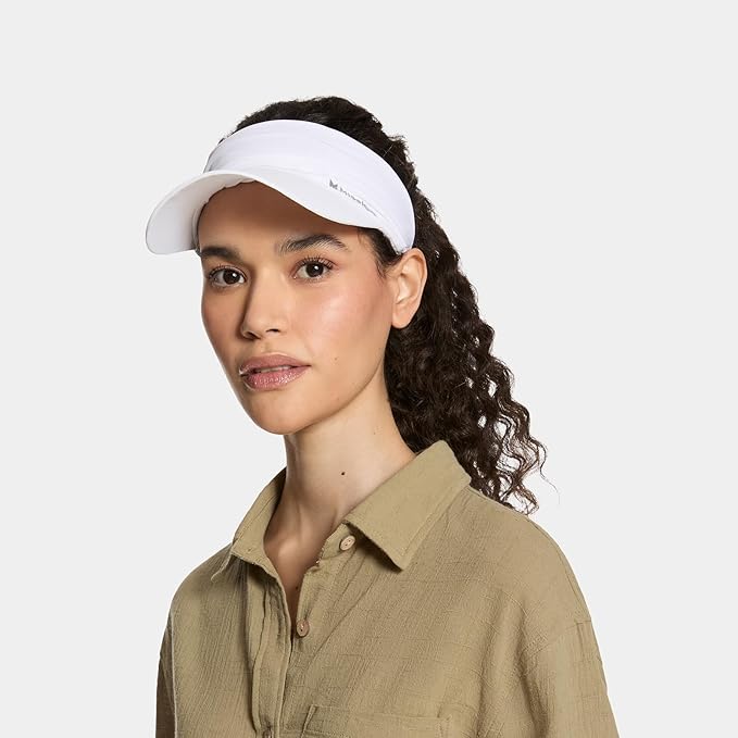 MISSION Cooling Stretchy Visor - Unisex Visor Hat for Men and Women, No Slip Band, UPF 50 Sun Protection Visor