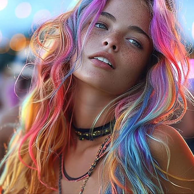 Hair Chalk for Girls Washable, 10PCS Temporary Hair Color for Kids Adults, Temporary Hair Dye Wax Kids Makeup, Great Christmas Birthday Gifts for 6-10 Year Old Girl (Red etc.)