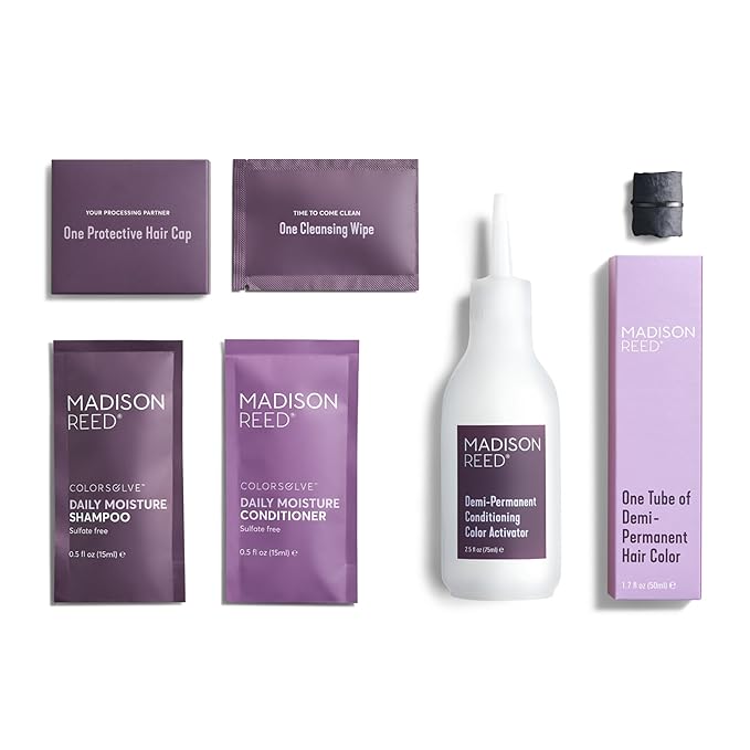 Madison Reed colorwonder Demi-Permanent Hair Color, Effortless At-Home Hair Dye, Ammonia-Free, Cruelty-Free, Jetset Black (2N True Black), Pack of 2