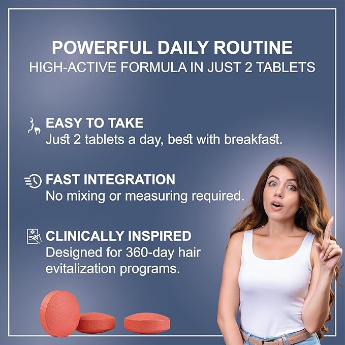 Hair Wellness Supplement | 360 Tablets – Pack of 2 | Daily Nutritional Support for Hair Strength, Thickness & Scalp Care | 17-in-1 Formula for Men & Women