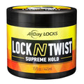 AllDay Locks Lock N Twist (15 oz) | Supreme Hold, No Frizz or Flaking | Hydrating, Nourishing Locking Gel | Grape & Avocado-Infused | Lock & Twist Braids, Locks, Twists, Cornrows | 15 oz