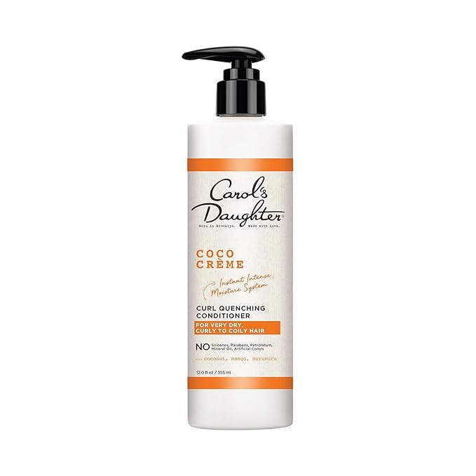 Carol’s Daughter Coco Creme Curl Quenching Conditioner for Very Dry Hair, with Coconut Oil, Paraben Free Conditioner for Curly Hair, 12 oz