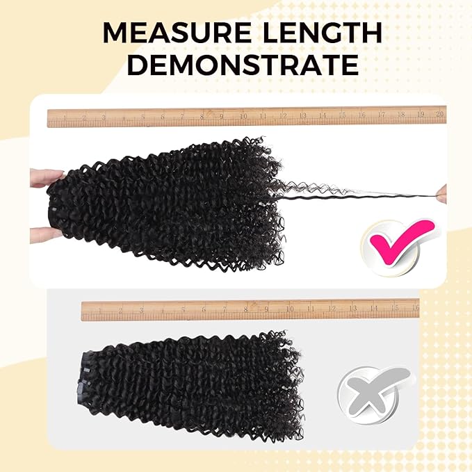 Lashey Kinky Curly Clip in Hair Extensions 110g 7pcs 18 Inch Natural Black Seamless Clip ins Hair Extensions Real Human Hair Soft Invisible Clip ins for Black Women