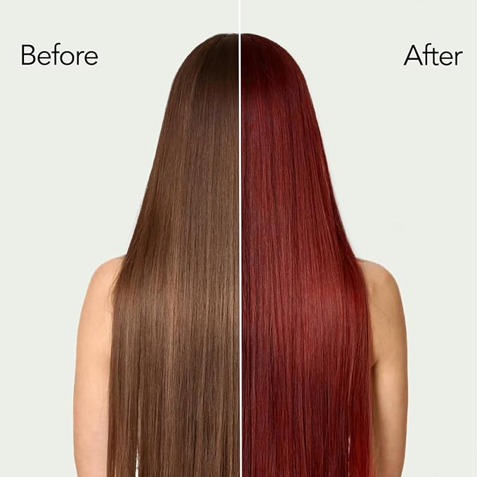 Wine Red Hair Dye Shampoo 3 in 1 for Men Women, Argan Oil Burgundy Hair Dye Shampoo, Red Color Shampoo Hair Dye, Easy to Use, Instant Hair Dye for All Hair Types (Wine red)