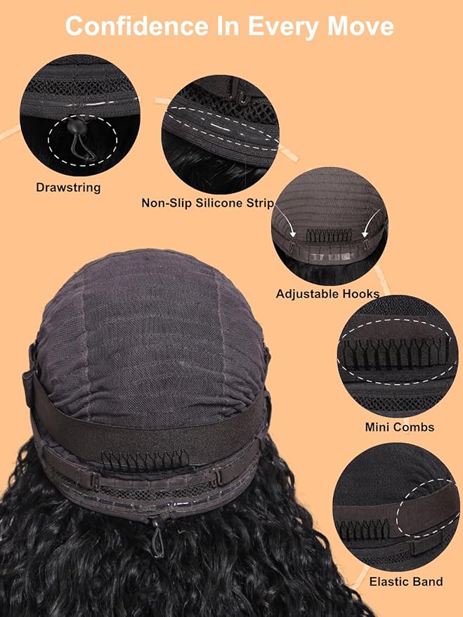 Julia Hair 13x4 Pre Everything Chestnut Brown Highlight Yaki Loose Body Wave Wig With Drawstring Glueless Wigs Human Hair HD Lace Frontal Wig Bleached Knots Ready to Go 26 Inch