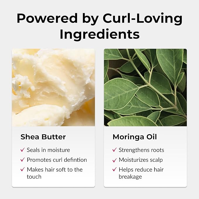 Love Ur Curls - Shampoo & Conditioner Set with All in One Curl Cream Styler for Curly Hair, 3 Step System for Repair and Moisturizing