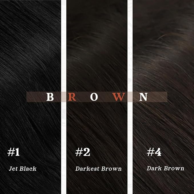 Ve Sunny Real Hair Extensions Clip in Human Hair Dark Brown Remy Hair Extensions for Women Human Hair Clip in Extensions Brazilian Hair Straight 20inch 120g 7pcs