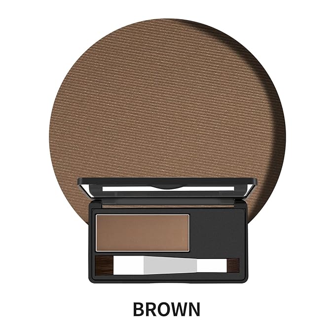 Boobeen Hair Shadow Powder Kit, Roots Touch-Up Powder Cover Hair Color, Temporary Concealer with Brush for Gray Root