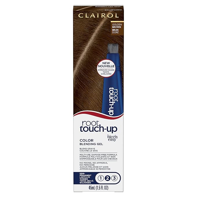 Clairol Root Touch-Up Semi-Permanent Hair Color Blending Gel, 5G Golden Brown, Pack of 1