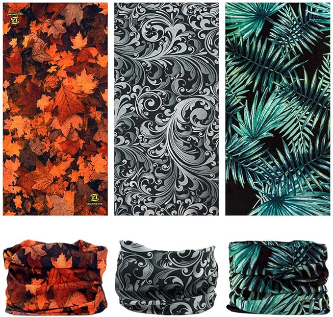 Headband Neck Gaiter Head Wrap Headwear Face Mask Magic Scarf Bandana for Men and Women