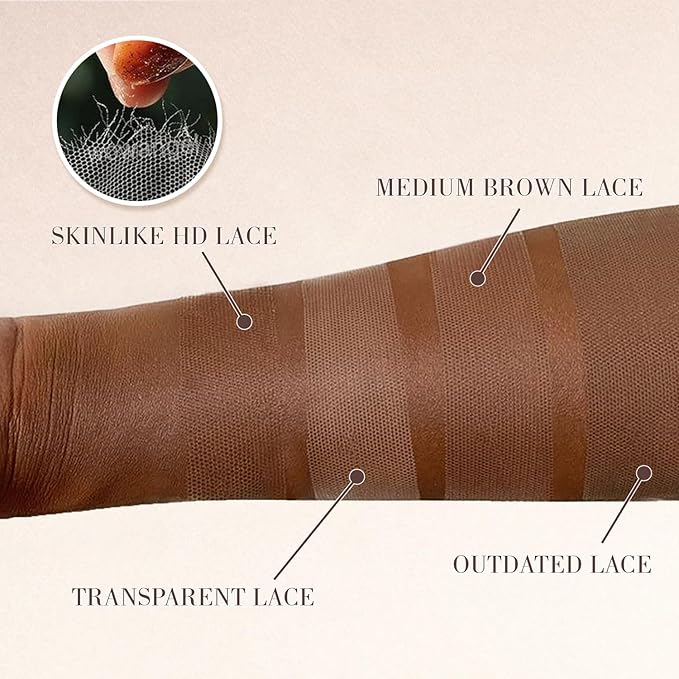 1B/30 Highlight Ombre Body Wave 13x4 Full Frontal Lace Wig SKINLIKE Swiss HD Lace Wig 0.10mm Ultra-thin Invisible Pre plucked Bleached Tiny Knots Balayage Brown Colored Wigs for Women 200% Density
