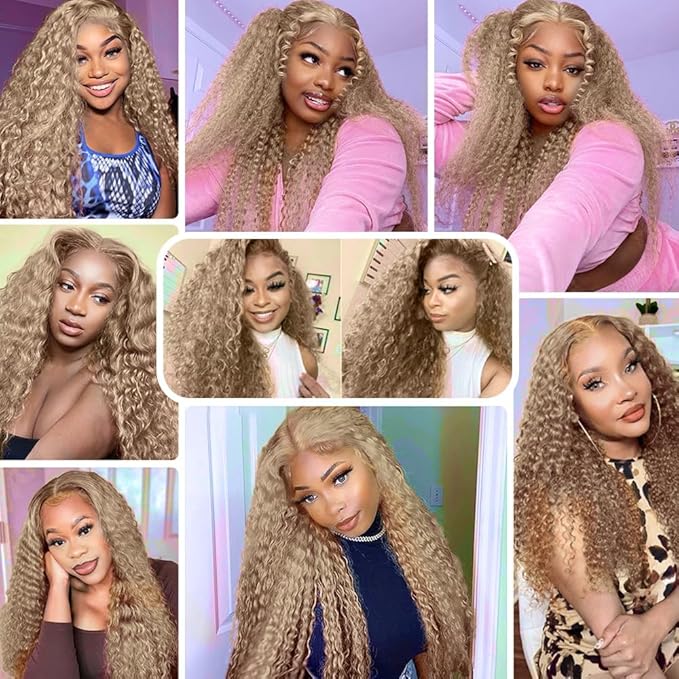 Ash Blonde Bundles Human Hair Color #22 Deep Wave Bundles 12 14 16 Inch Niegmeag Peruvian Virgin Hair Extensions Grey Blonde Deep Wave Bundle