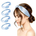 4PACK Womens Silk Headband Satin Headbands Silky Hairband Wide Head Bands Hair Wrap Fashion Hairbands Accessories