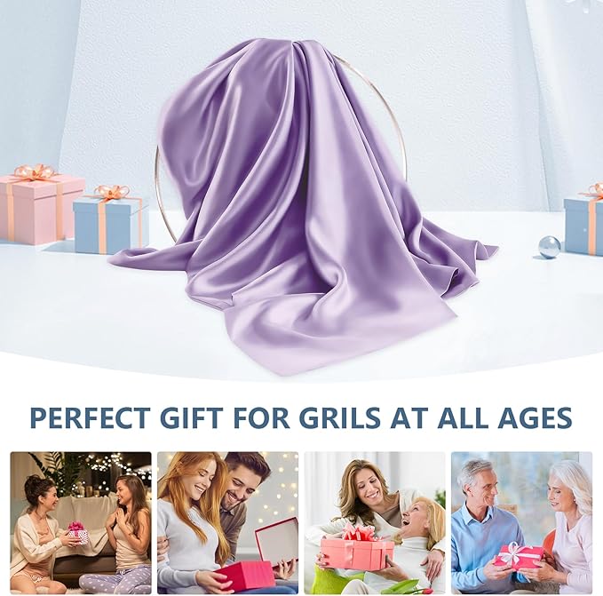 Silk Pillow Cases 2 Pack Standard Size Mulberry Silk Pillowcase Set of 2 for Hair & Skin 26 x 20 Inches 22 Momme Both Sided Grade 6A Silk Soft Breathable Cooling with Hidden Zipper, Lavender