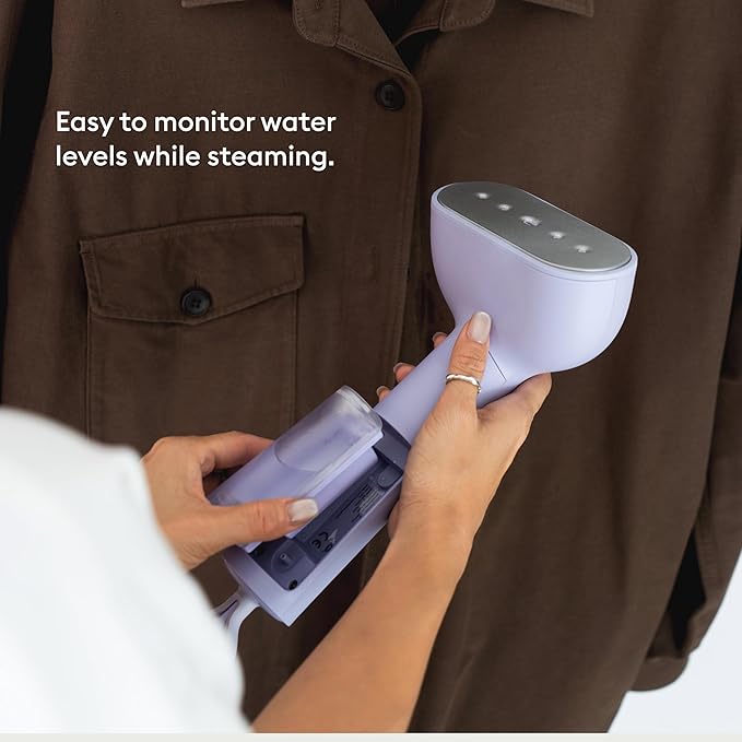 Steamery Handheld Clothes Steamer Cirrus X, 1200W, Steam Output 20g/min, Heat up in 20 Seconds, Portable, Minimalistic, Scandinavian design, Purple