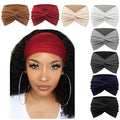 DRESHOW 8 Pack Turban Headbands for Women Wide Vintage Head Wraps Knotted Cute Hair Band Accessories, 0.2 pounds