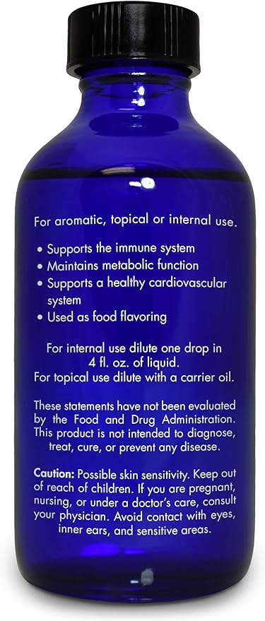 Cinnamon Essential Oil, Food Grade, for Candy, Cooking, Baking – 100% Pure, Edible, Cinnamon, Leaf, Oil, by Zongle Therapeutics, 4 OZ
