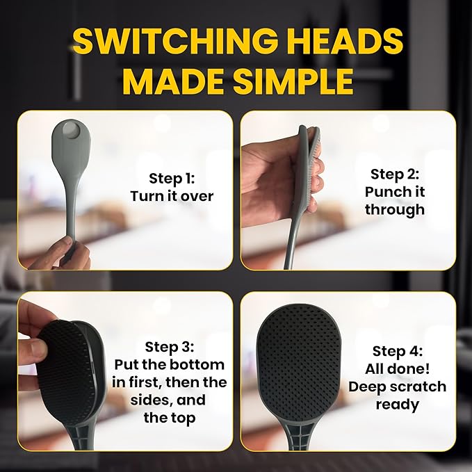 The Ultimate Back Scratcher, Scalp Massager, Back Massager & Exfoliator Large Scratch Surface, Gifts for Men Women, Itch Reliever - an All Body Scratcher Gives a Deep Soothing Scratch